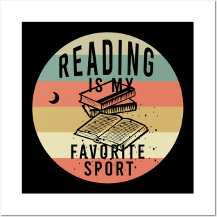 Reading is my favorite sport Posters and Art